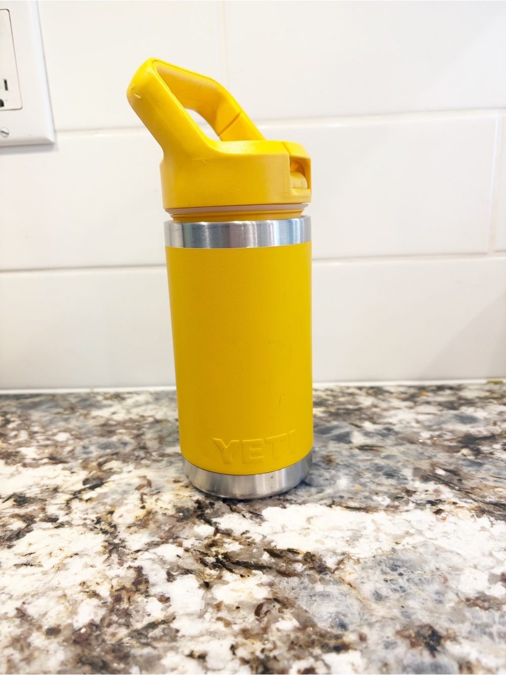 YETI Yellow Insulated Kids Bottle with Straw Cap